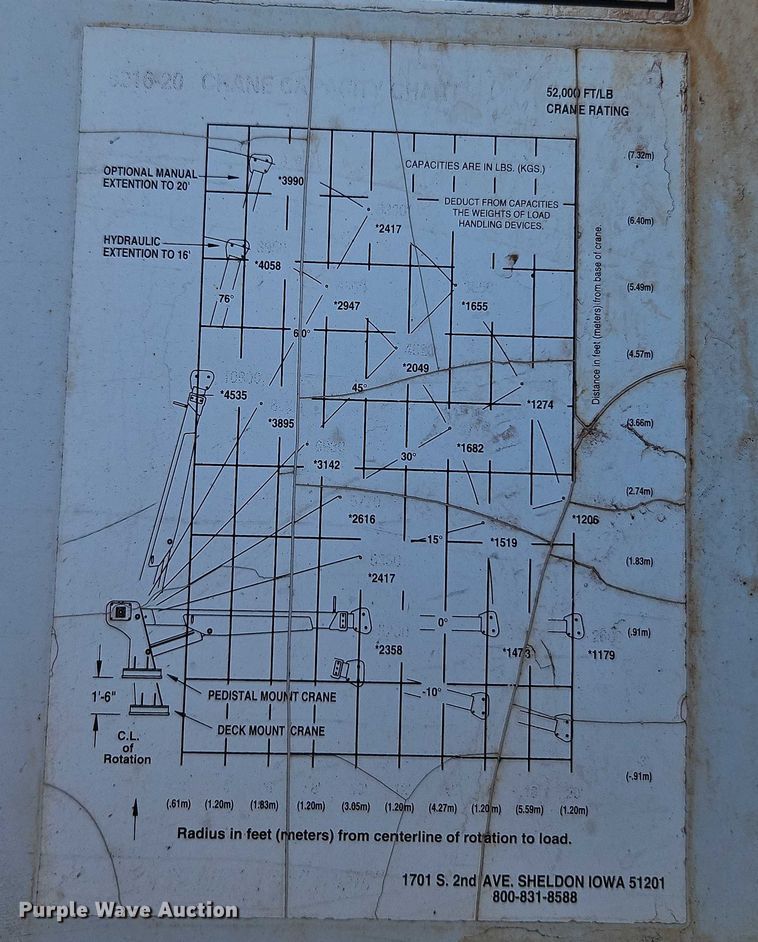 image for item EB8263 2005 Ford F750 Super Duty XL utility / service truck
