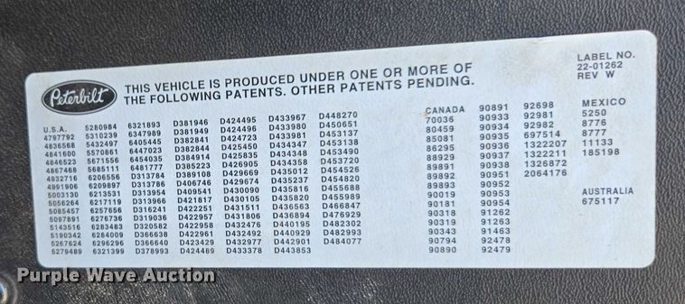 image for item EC1129 2013 Peterbilt 320 street sweeper truck