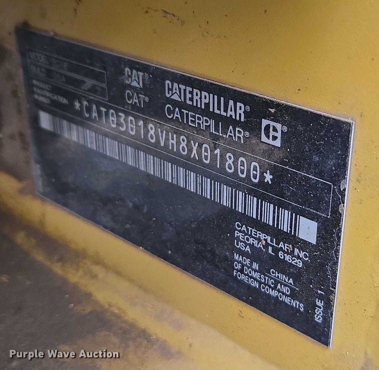 image for item EC1148 2020 Caterpillar 301.8 mini excavator