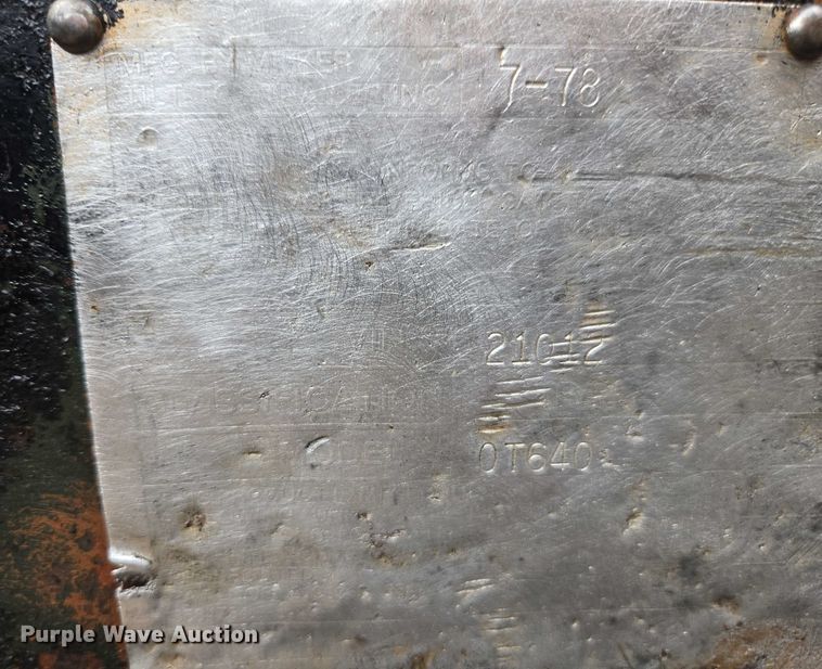 image for item EC1149 1978 Miller equipment trailer