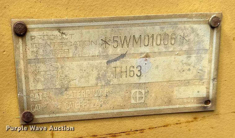 image for item ED1479 1997 Caterpillar TH63 telehandler