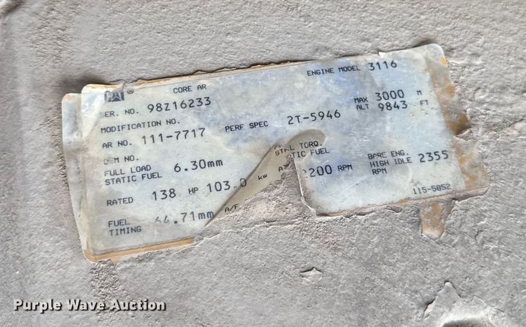 image for item ED1481 1997 Caterpillar CS-563C single drum vibratory roller