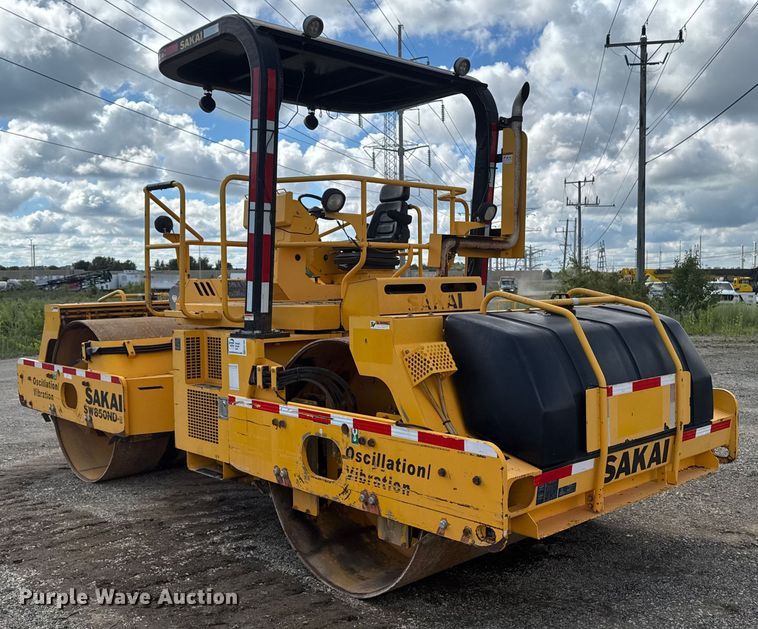 image for item ED1482 2017 Sakai SW850ND-II double drum vibratory roller