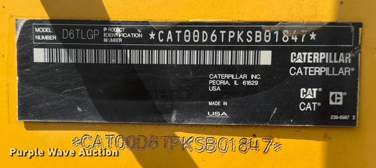 image for item ED1484 2014 Caterpillar D6T LGP dozer