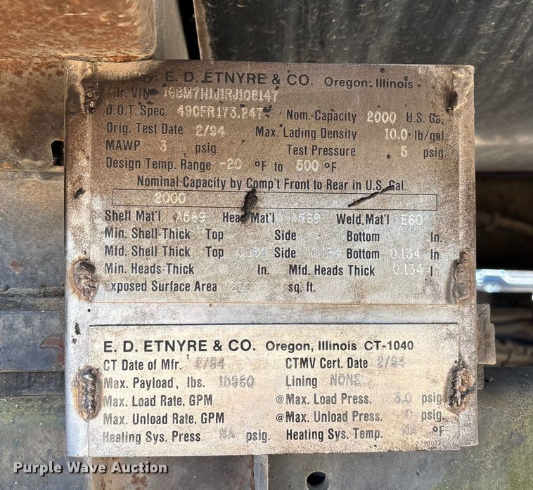 image for item ED2198 1994 Chevrolet Kodiak C6500 tack distributor truck