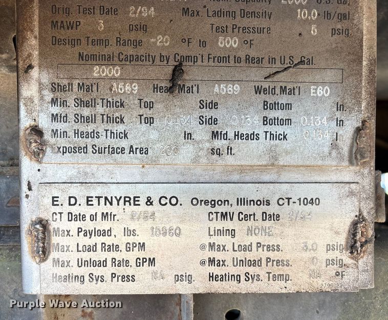 image for item ED2198 1994 Chevrolet Kodiak C6500 tack distributor truck