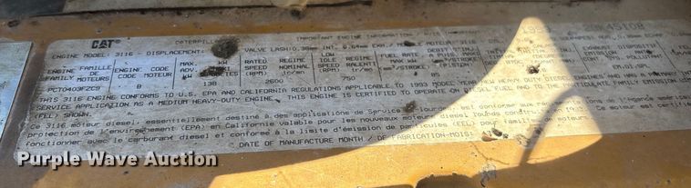 image for item ED2198 1994 Chevrolet Kodiak C6500 tack distributor truck