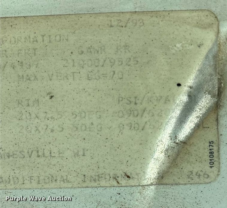 image for item ED2198 1994 Chevrolet Kodiak C6500 tack distributor truck