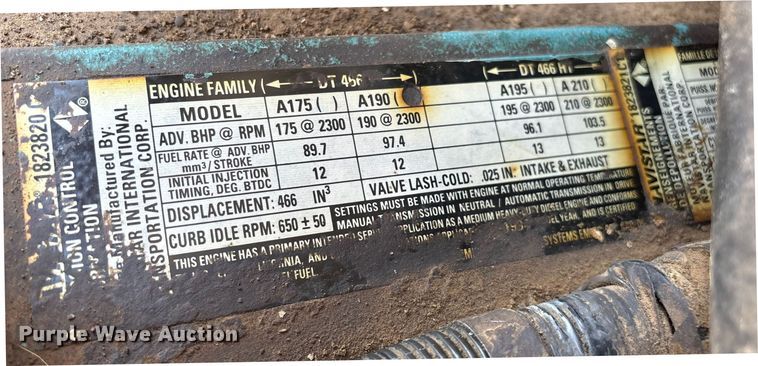 image for item ED2199 1995 International 4700 flatbed truck
