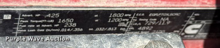 image for item ED5818 2019 Peterbilt 567 dump truck