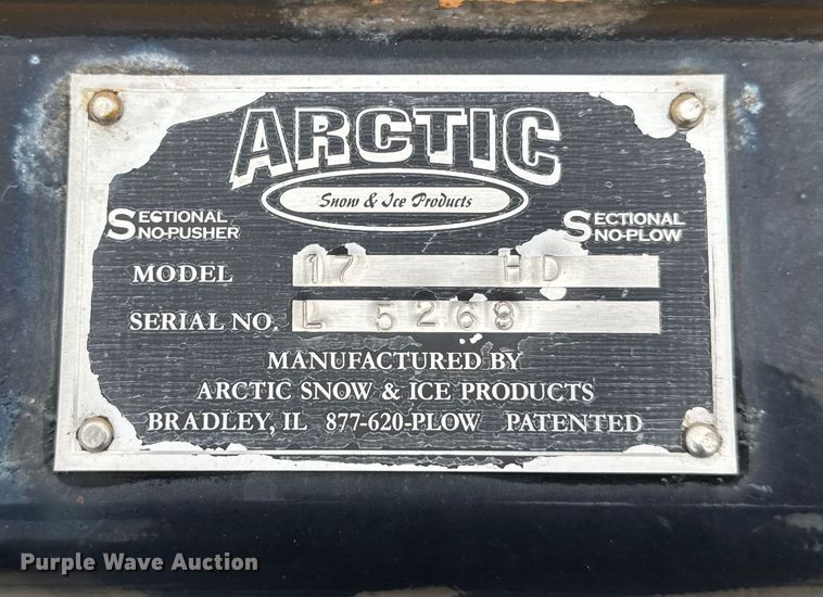 image for item EF2123 Arctic 17HD wheel loader snow pusher