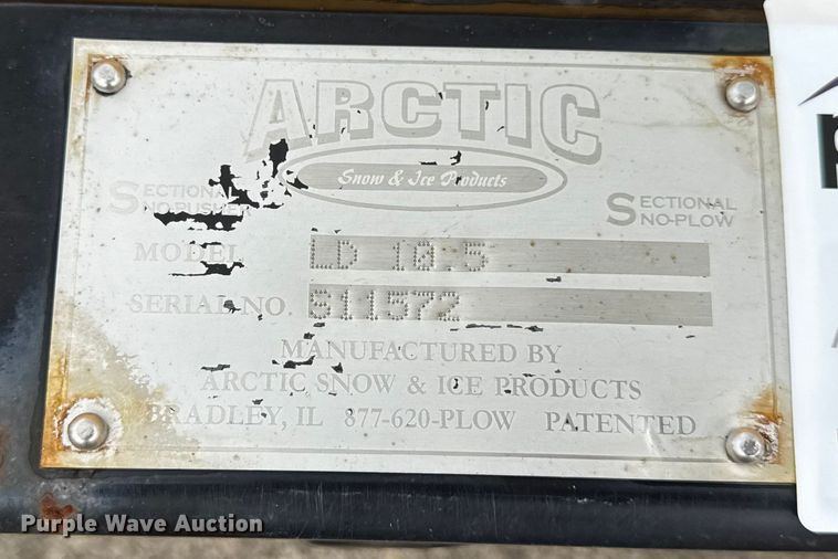 image for item EF2125 Arctic LD10.5 skid steer snow pusher