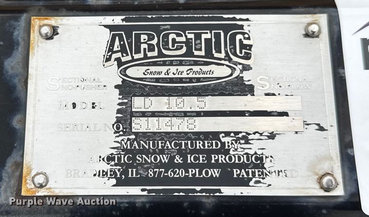 image for item EF2128 Arctic LD10.5 skid steer snow pusher