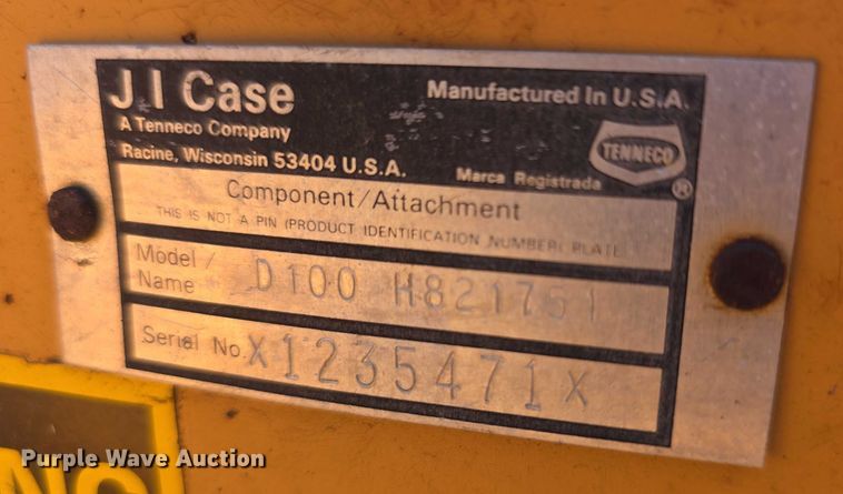 image for item EF3765 1985 Case DH4B trencher