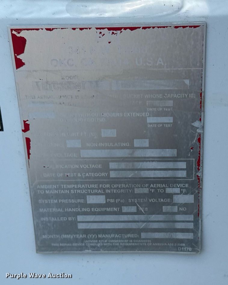 image for item EG6017 2012 Dodge Ram 4500HD bucket truck