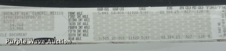 image for item EG6034 2013 Freightliner Business Class M2 Crew Cab utility / service truck