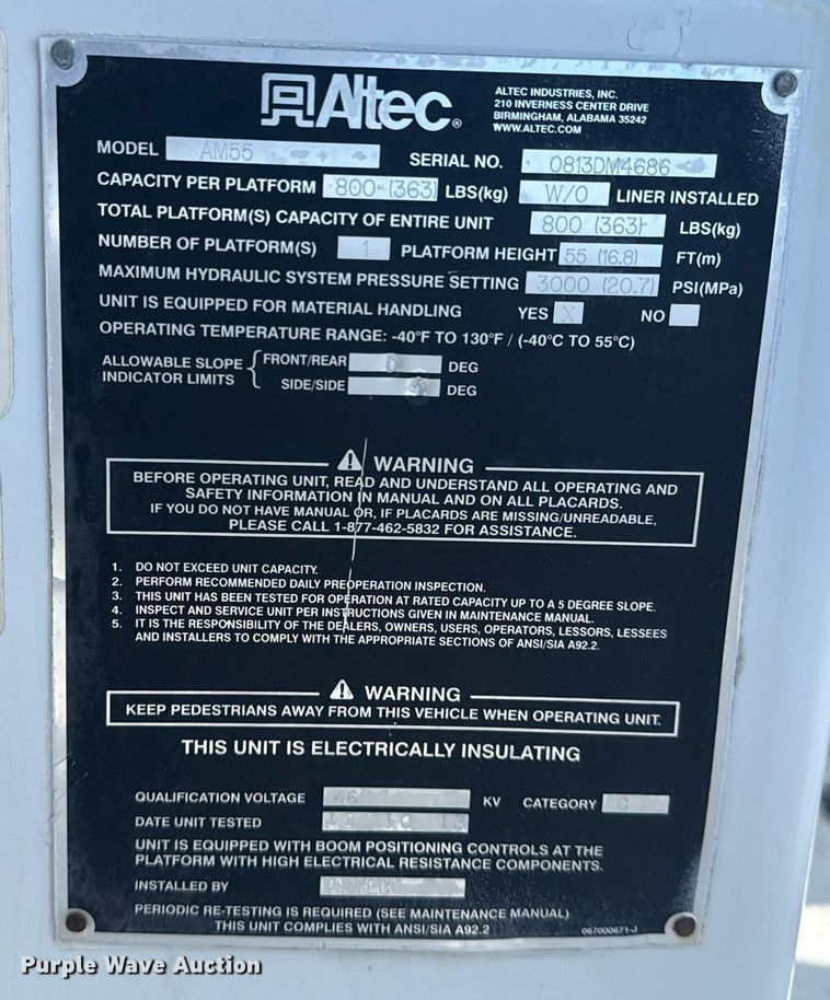 image for item EG6070 2014 Freightliner Business Class M2 bucket truck