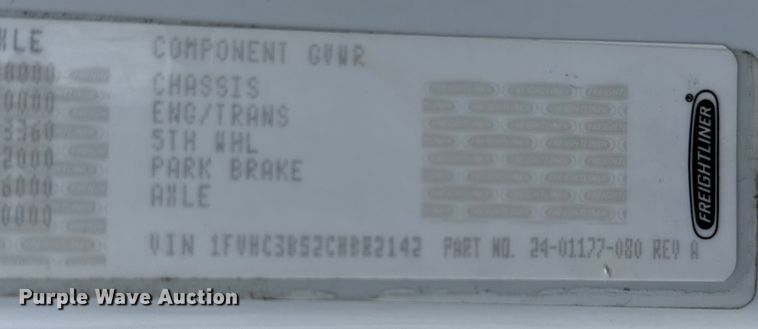 image for item EG6119 2012 Freightliner Business Class M2 grapple crane truck