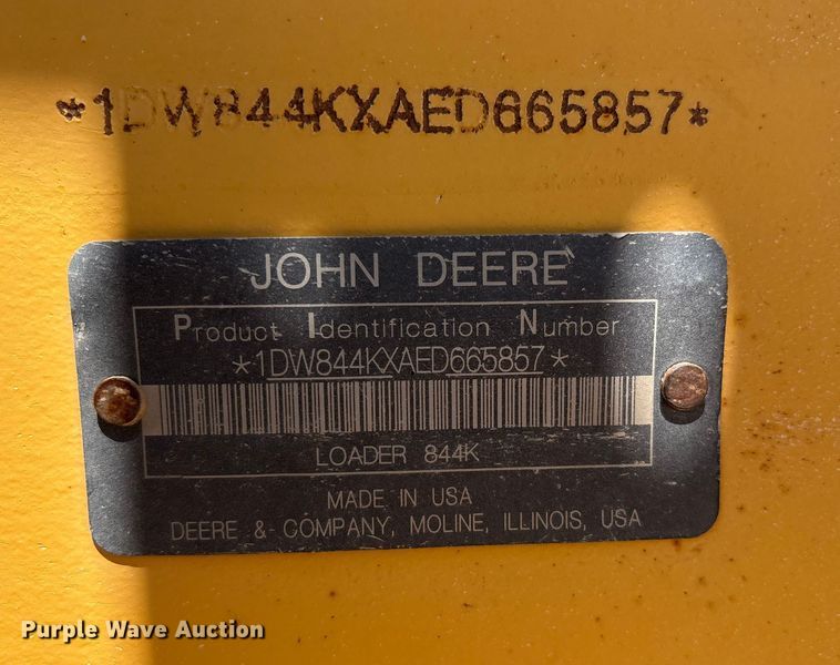 image for item EM0586 2015 John Deere 844K-II wheel loader
