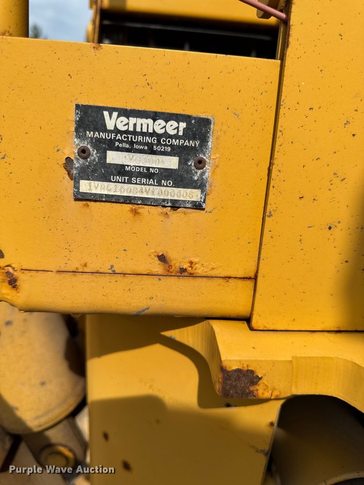 image for item EM2299 1997 Vermeer V8550 trencher