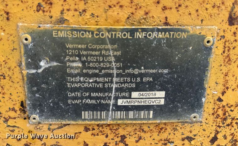 image for item EM2300 2018 Vermeer BC700 XL wood chipper