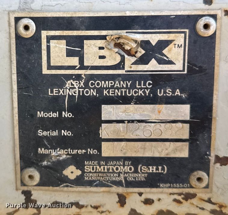 image for item EM2321 2002 Link-Belt 210LX excavator