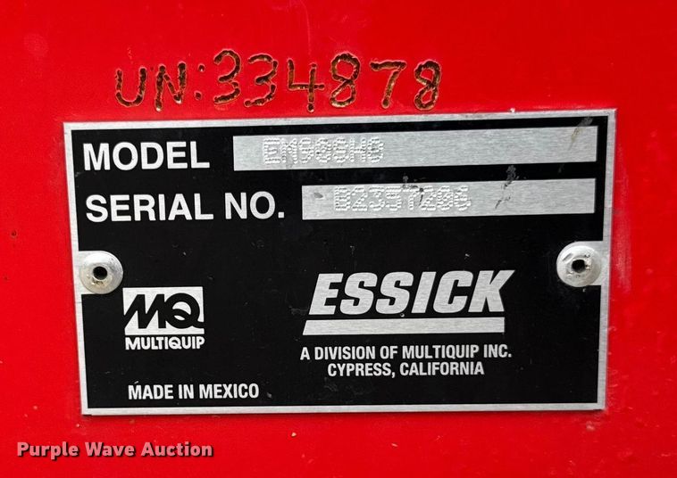 image for item EM2338 Multiquip EM90SH0 concrete mixer