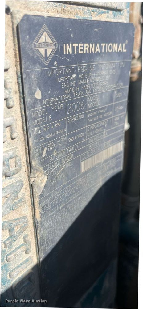 image for item EN5521 2007 International 4300 utility / service truck