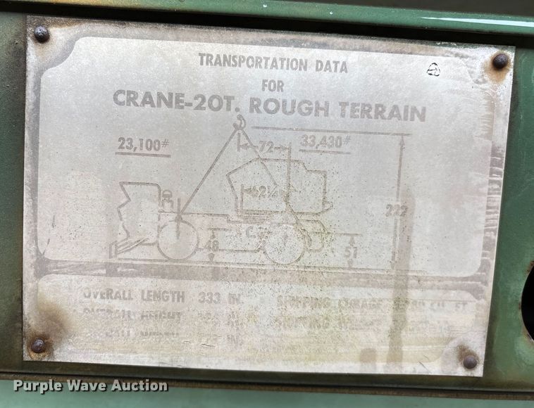 image for item EN5545 1966 American Hoist and Derrick 2380 crane