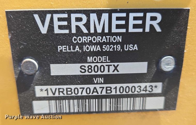 image for item EN8351 2011 Vermeer S800TX compact utility loader