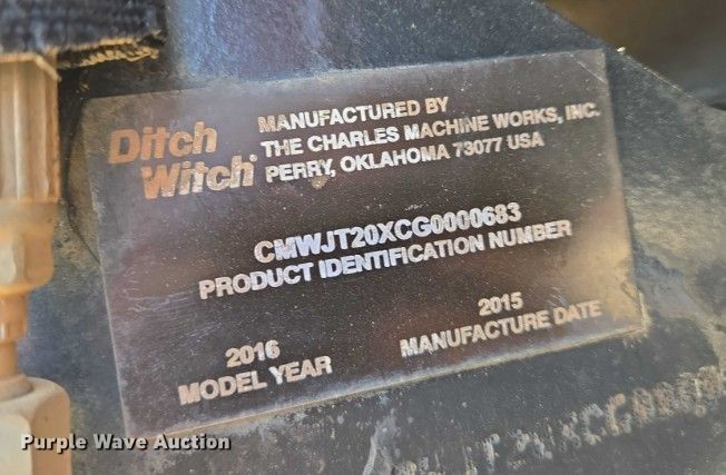 image for item EN8370 2016 Ditch Witch JT20 directional boring unit