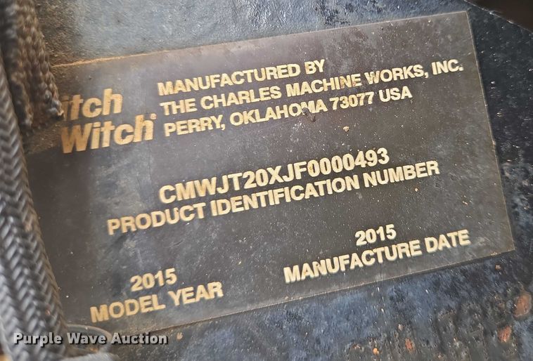 image for item EN8372 2015 Ditch Witch JT20 directional boring unit