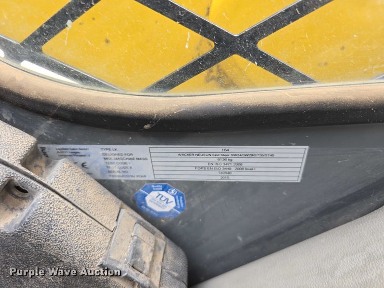 image for item EO1602 2015 Wacker Neuson ST45 tracked skid steer loader