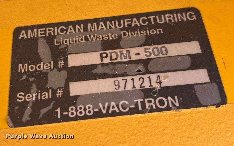 image for item EQ0510 2004 Vac-Tron PDM-500 vacuum excavator