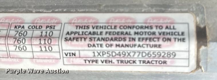 image for item ER2275 2007 Peterbilt 379 vacuum truck