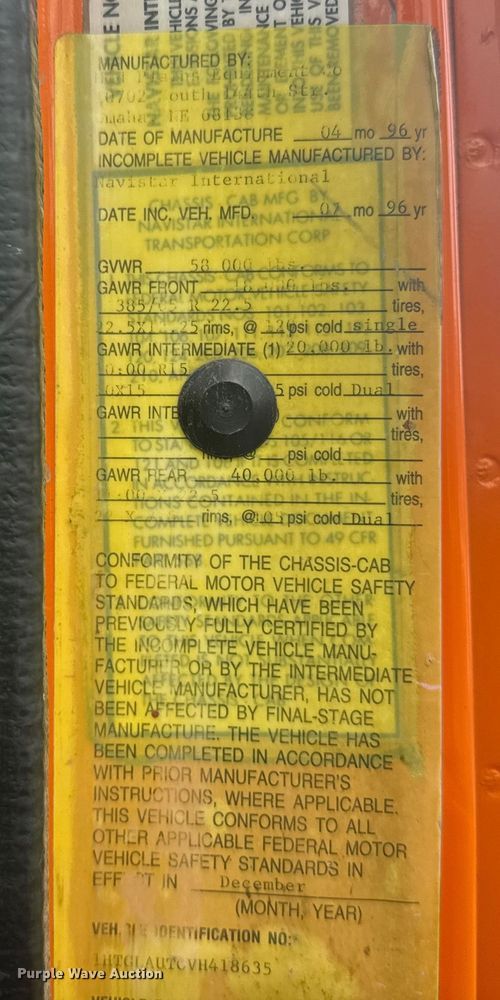 image for item ER2291 1997 International 2674 dump truck