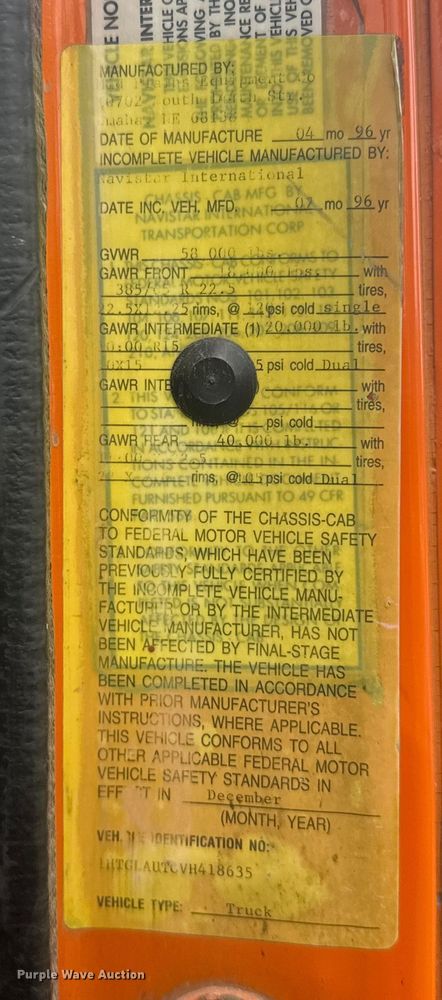 image for item ER2291 1997 International 2674 dump truck