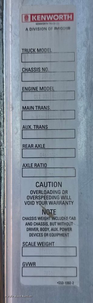 image for item ER2334 2007 Kenworth T800 ready mix truck