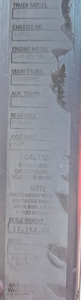 image for item ER2335 2002 Kenworth T800 ready mix truck