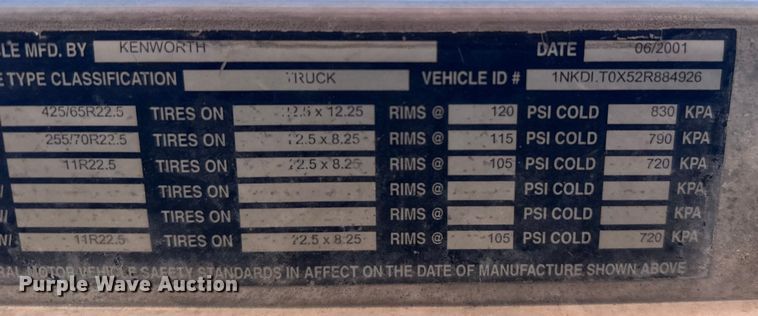 image for item ER2335 2002 Kenworth T800 ready mix truck