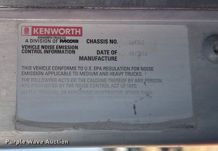image for item ER2336 2007 Kenworth W900 ready mix truck