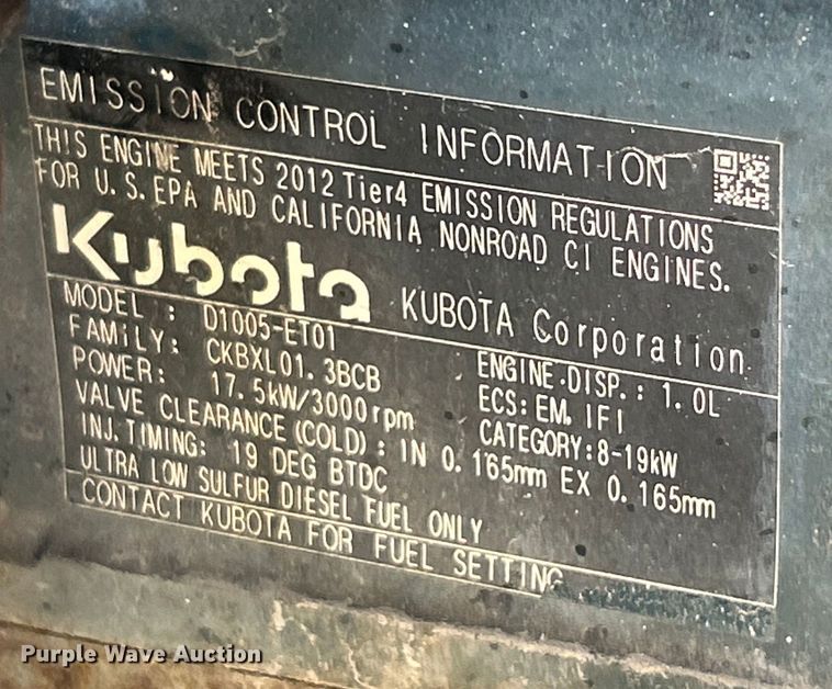 image for item ET3077 2012 Bobcat S70 skid steer loader