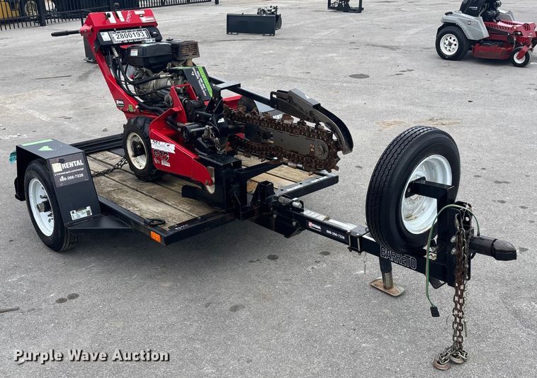 image for item ET4600 2019 Barreto M3349 trencher with trailer