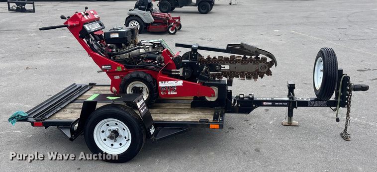 image for item ET4600 2019 Barreto M3349 trencher with trailer