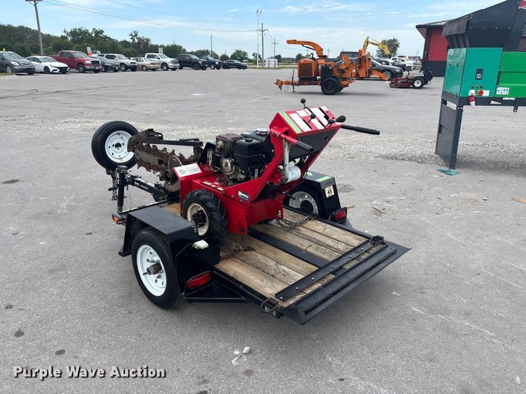 image for item ET4600 2019 Barreto M3349 trencher with trailer
