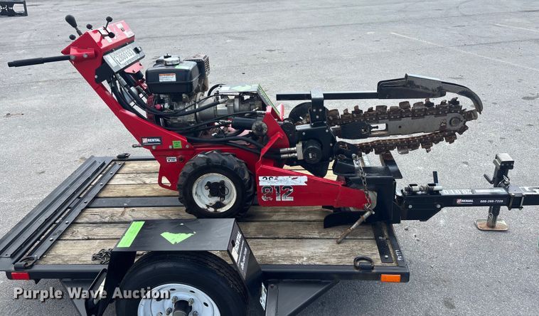 image for item ET4600 2019 Barreto M3349 trencher with trailer