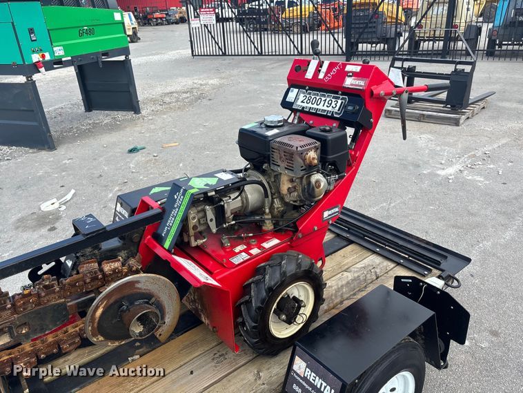 image for item ET4600 2019 Barreto M3349 trencher with trailer