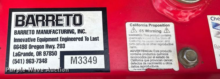 image for item ET4600 2019 Barreto M3349 trencher with trailer