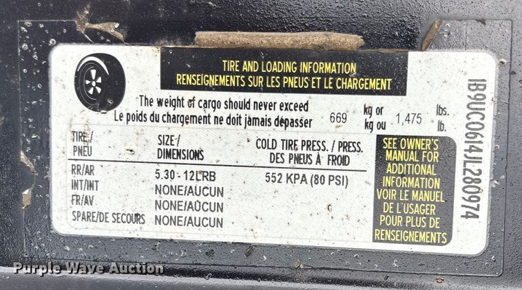 image for item ET4600 2019 Barreto M3349 trencher with trailer