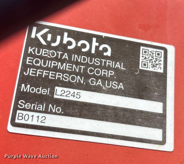 image for item ET8524 2021 Kubota L47 backhoe